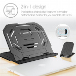 Desire2 2in1 Portable Laptop Stand Black 360 Rotatable Desire2 2in1 Portable Laptop Stand Black 360 Rotatable