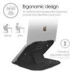 Desire2 2in1 Portable Laptop Stand Black 360 Rotatable Desire2 2in1 Portable Laptop Stand Black 360 Rotatable