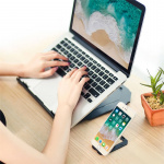 Desire2 2in1 Portable Laptop Stand Black 360 Rotatable Desire2 2in1 Portable Laptop Stand Black 360 Rotatable