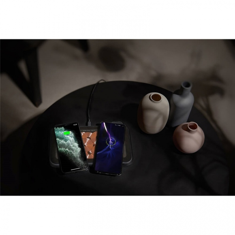 Zens Dual Charger QI Liberty 16 coils 2x15W Glass Top Edition (Apple & Samsung QC)