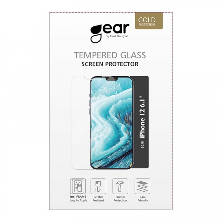 Gear Screen Protector 2.5D Gold Case Friendly - iPhone 12 / 12 Pro Gear Screen Protector 2.5D Gold Case Friendly - iPhone 12 / 12 Pro