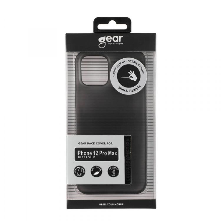 Gear Phone Case Ultra Slim Black - iPhone 12 Pro Max Gear Phone Case Ultra Slim Black - iPhone 12 Pro Max
