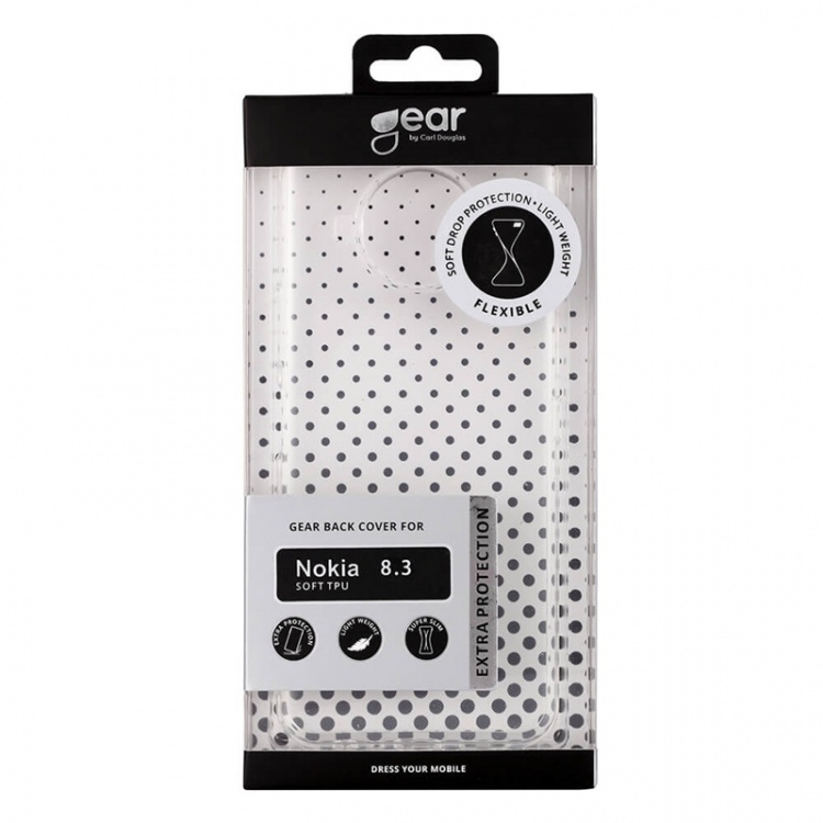 Gear Phone Case TPU Transparent - Nokia 8.3 Gear Phone Case TPU Transparent - Nokia 8.3