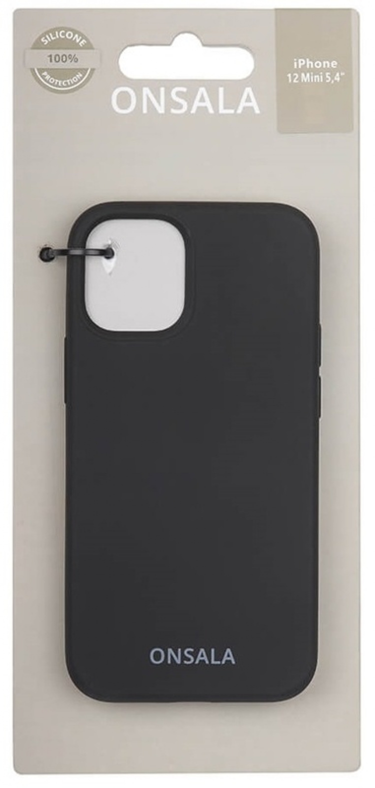 Onsala Phone Case Silicone Black - iPhone 12 Mini