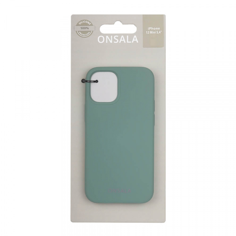 Onsala Phone Case Silicone Pine Green - iPhone 12 Mini Onsala Phone Case Silicone Pine Green - iPhone 12 Mini