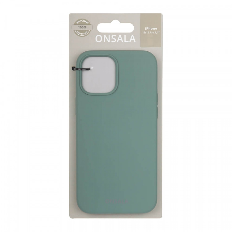 Onsala Phone Case Silicone Pine Green - iPhone 12/12 Pro Onsala Phone Case Silicone Pine Green - iPhone 12/12 Pro