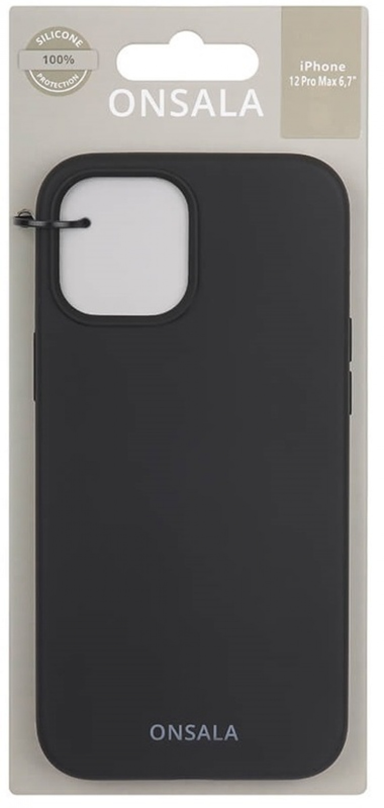 Onsala Phone Case Silicone Black - iPhone 12 Pro Max