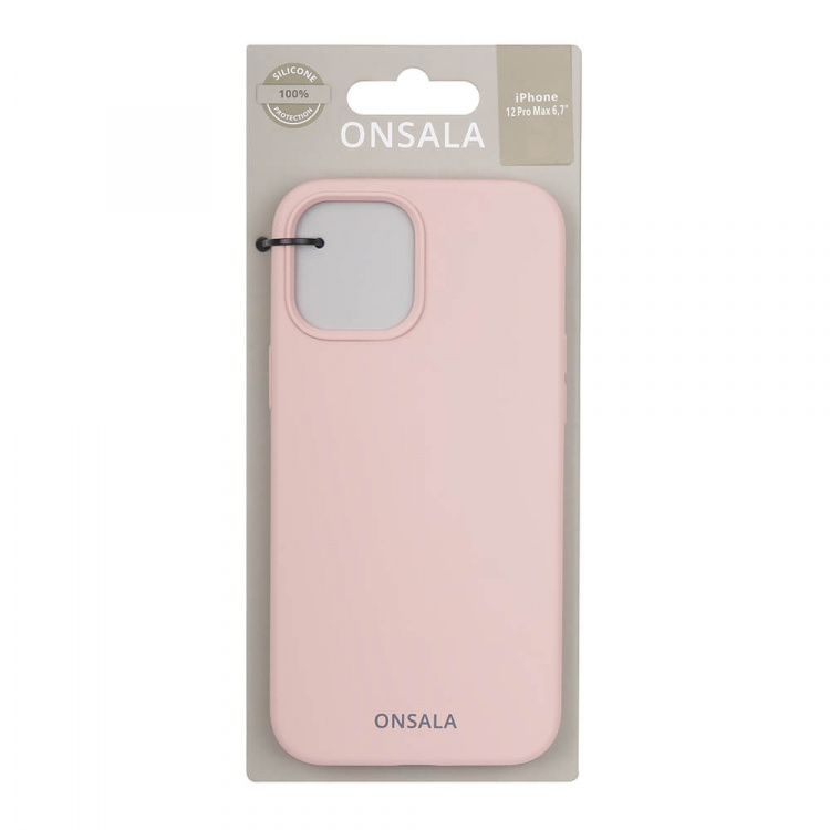 Onsala Phone Case Silicone Sand Pink - iPhone 12 Pro Max