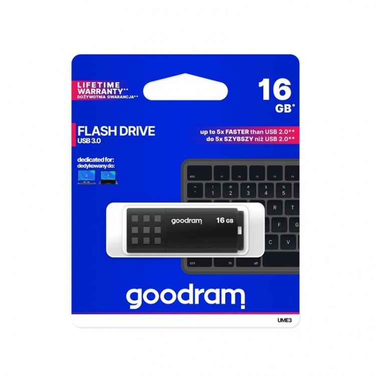 GoodRam UME3 USB Flash Drive (16GB | USB 3.0)