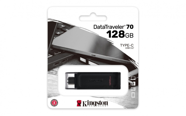 Kingston pendrive DT70 (128GB | USB-C) Kingston pendrive DT70 (128GB | USB-C)