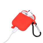 Airpods Protective case with hook, Red Airpods Protective case with hook, Red