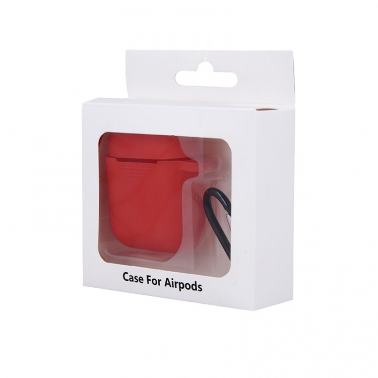 Airpods Protective case with hook, Red Airpods Protective case with hook, Red