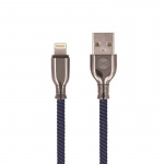 Forever Tornado - Lightning-kabel för Snabbladdning (3A), 1m, Marinblå Forever Tornado - Lightning-kabel för Snabbladdning (3A), 1m, Marinblå