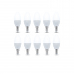 LED Lamp E14, C37, 3W, 230V, 4500K 10-pack, White neutral