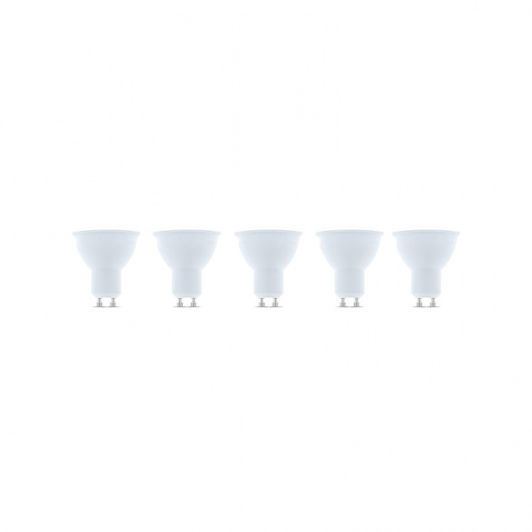 LED Lamp GU10, 3W, 230V, 6000K, 5-pack, Cool white
