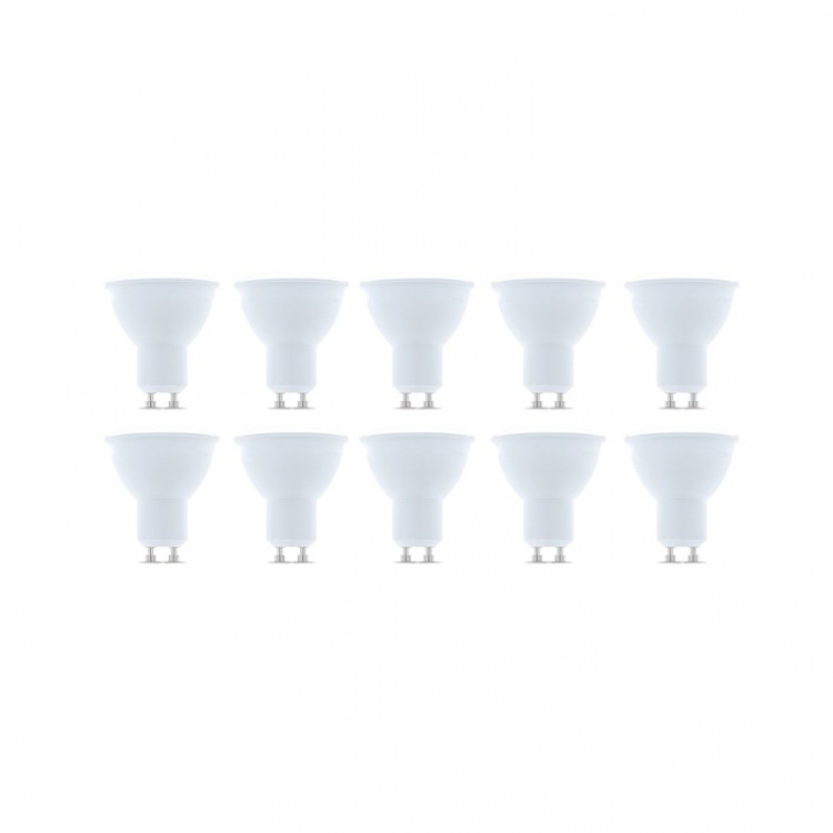 LED Lamp GU10, 7W, 230V, 6000K, 10-pack, Cool white