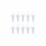 LED Lamp E14, C37, 10W, 230V, 3000K, Ceramic 10-pack, Warm white