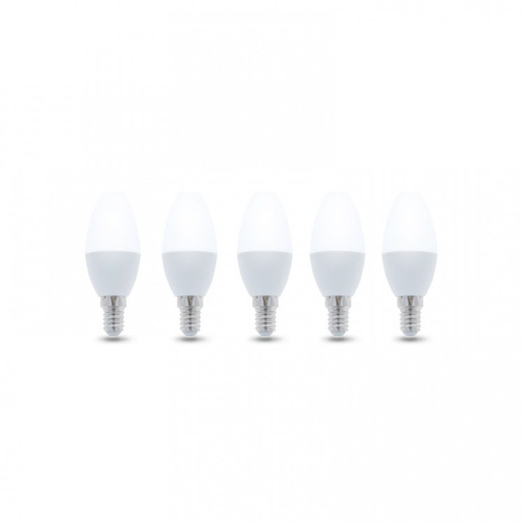LED Lamp E14, C37, 6W, 230V, 4500K 5-pack, White neutral LED Lamp E14, C37, 6W, 230V, 4500K 5-pack, White neutral