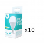 LED-Lampa E14, G45, 6W, 4500K 10-pack, Vit neutral