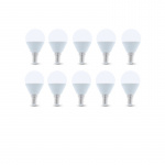 LED-Lampa E14, G45, 6W, 4500K 10-pack, Vit neutral
