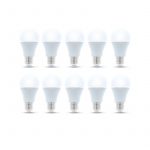 LED Lamp E27, A60, 10W, 230V, 3000K 10-pack, Warm white