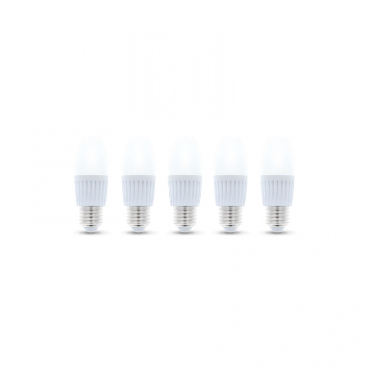 LED Lamp E27, C37, 10W, 230V, 4500K, Ceramic 5-pack, White neutral LED Lamp E27, C37, 10W, 230V, 4500K, Ceramic 5-pack, White neutral