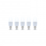 LED Lamp E27, C37, 10W, 230V, 6000K, Ceramic 5-pack, Cool White LED Lamp E27, C37, 10W, 230V, 6000K, Ceramic 5-pack, Cool White