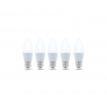 LED Lamp E27, C37, 6W, 4500K 5-pack, White neutral LED Lamp E27, C37, 6W, 4500K 5-pack, White neutral