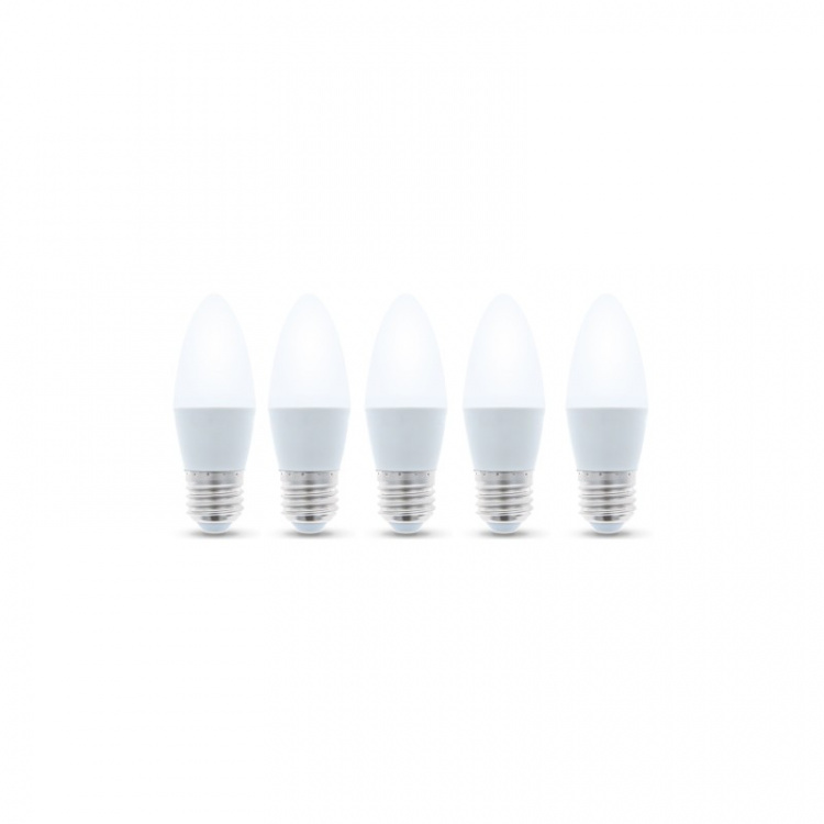LED Lamp E27, C37, 6W, 4500K 5-pack, White neutral LED Lamp E27, C37, 6W, 4500K 5-pack, White neutral