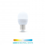 LED Lamp E27, G45, 10W, 230V, 4500K, Ceramic, White neutral LED Lamp E27, G45, 10W, 230V, 4500K, Ceramic, White neutral