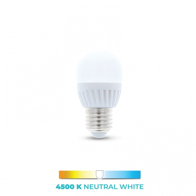 LED Lamp E27, G45, 10W, 230V, 4500K, Ceramic, White neutral LED Lamp E27, G45, 10W, 230V, 4500K, Ceramic, White neutral