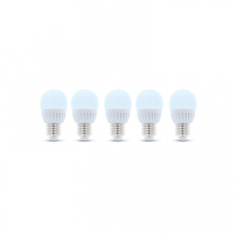LED Lamp E27, G45, 10W, 230V, 6000K, Ceramic 5-pack, Cool White LED Lamp E27, G45, 10W, 230V, 6000K, Ceramic 5-pack, Cool White