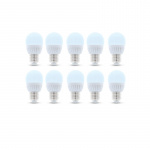 LED Lamp E27, G45, 10W, 230V, 6000K, Ceramic 10-pack, Cool White
