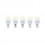 LED Lamp E27, G45, 6W, 3000K 5-pack, Warm White