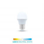 LED Lamp E27, G45, 6W, 4500K, White neutral LED Lamp E27, G45, 6W, 4500K, White neutral