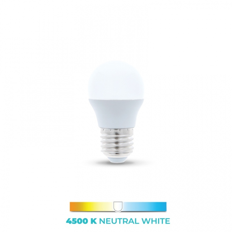 LED Lamp E27, G45, 6W, 4500K, White neutral LED Lamp E27, G45, 6W, 4500K, White neutral