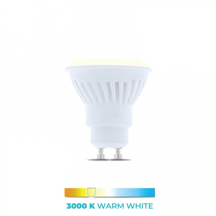 LED Bulb GU10 - 10W, 230V, 3000K, 900lm, Ceramic, Warm White LED Bulb GU10 - 10W, 230V, 3000K, 900lm, Ceramic, Warm White