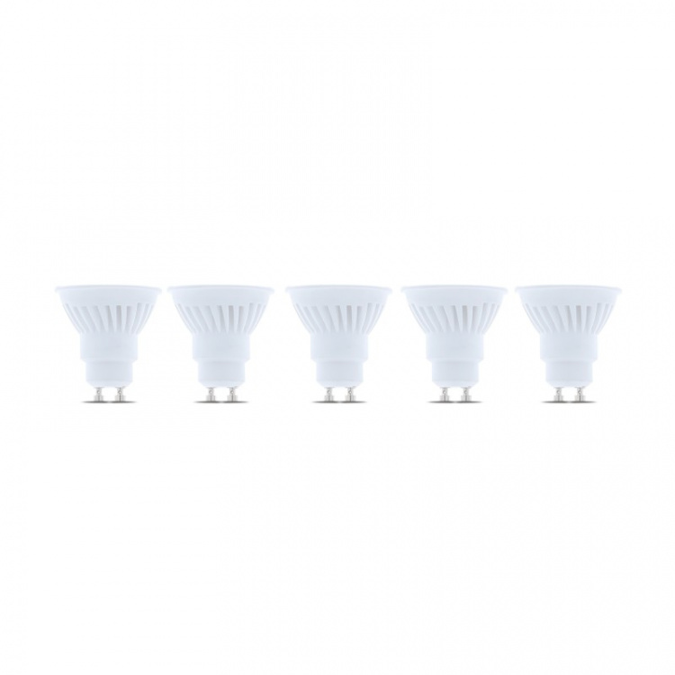 LED Lamp, GU10, 10W, 230V, 4500K, Ceramic, 5-pack, White neutral