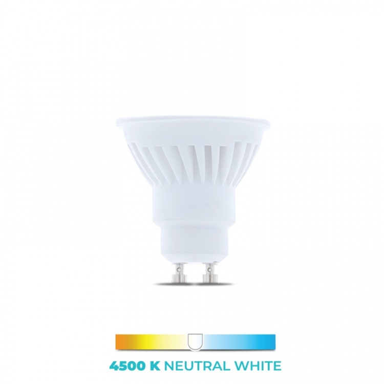 LED Lamp, GU10, 10W, 230V, 4500K, Ceramic, White neutral LED Lamp, GU10, 10W, 230V, 4500K, Ceramic, White neutral