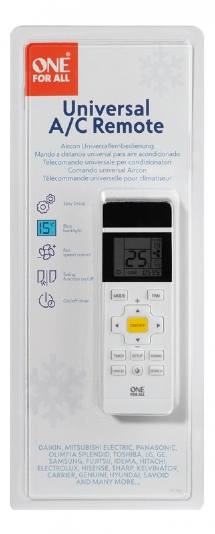 One For All URC1035 Fjärrkontroll för AC