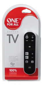 One For All URC 6810 Universal Remote Control Zapper, TV