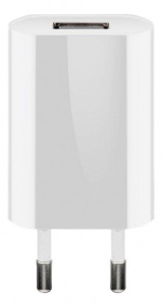 Goobay USB charger 1 A, white, Plastic bag - with 1 USB