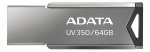 ADATA UV350 - USB flash drive - 64 GB - USB 3.2 Gen 1 - silver