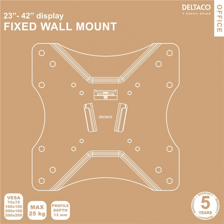 DELTACO Office, fixed wall, 23