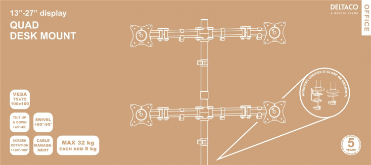 DELTACO Office, desk, 13 DELTACO Office, desk, 13