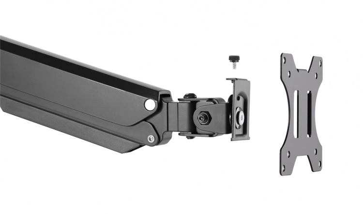 DELTACO Office, gas spring arm desk, 17 DELTACO Office, gas spring arm desk, 17