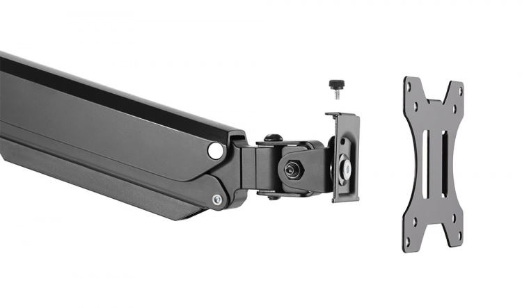 DELTACO Office, gas spring arm desk, 17 DELTACO Office, gas spring arm desk, 17