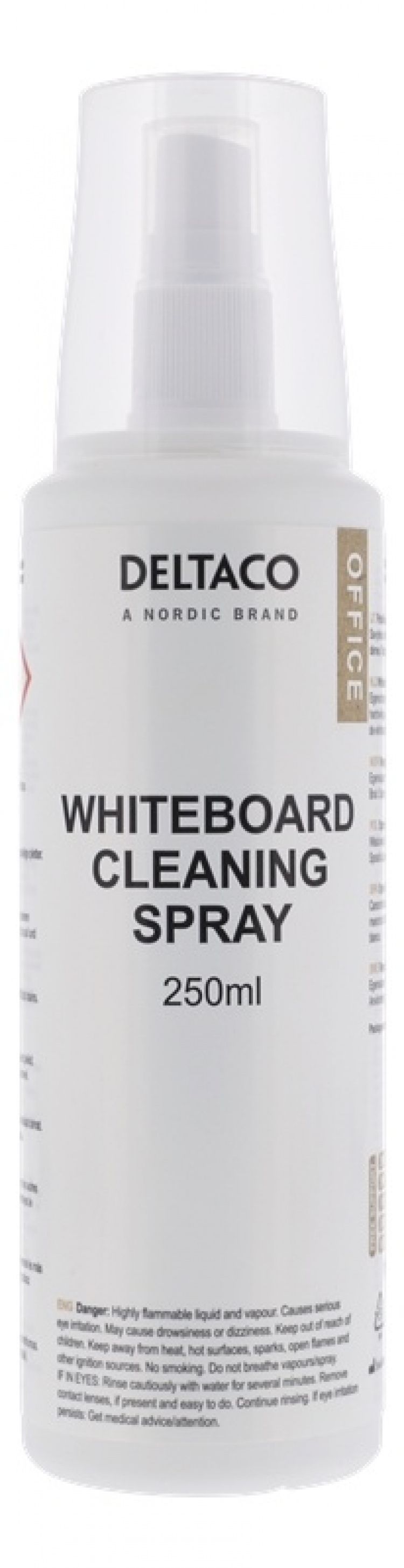 DELTACO whiteboard cleaning liquid, 250ml DELTACO whiteboard cleaning liquid, 250ml