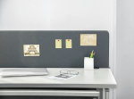 DELTACO Office, 1200(W)x600(H)mm Acoustic Desktop Privacy Panel DELTACO Office, 1200(W)x600(H)mm Acoustic Desktop Privacy Panel