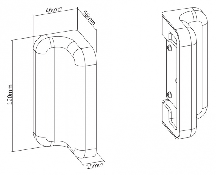 DELTACO Office, Slatwall Wall Mounting Plate DELTACO Office, Slatwall Wall Mounting Plate